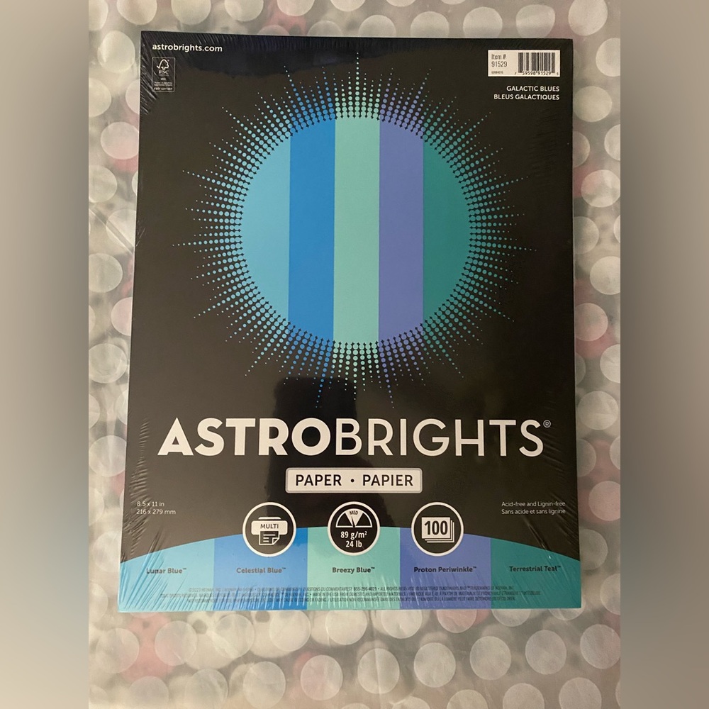 BLUE ASTROBRIGHTS MULTI-PURPOSE PAPER